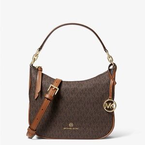 Michael Kors Kelsey medium Brown Shoulder Bag with strap